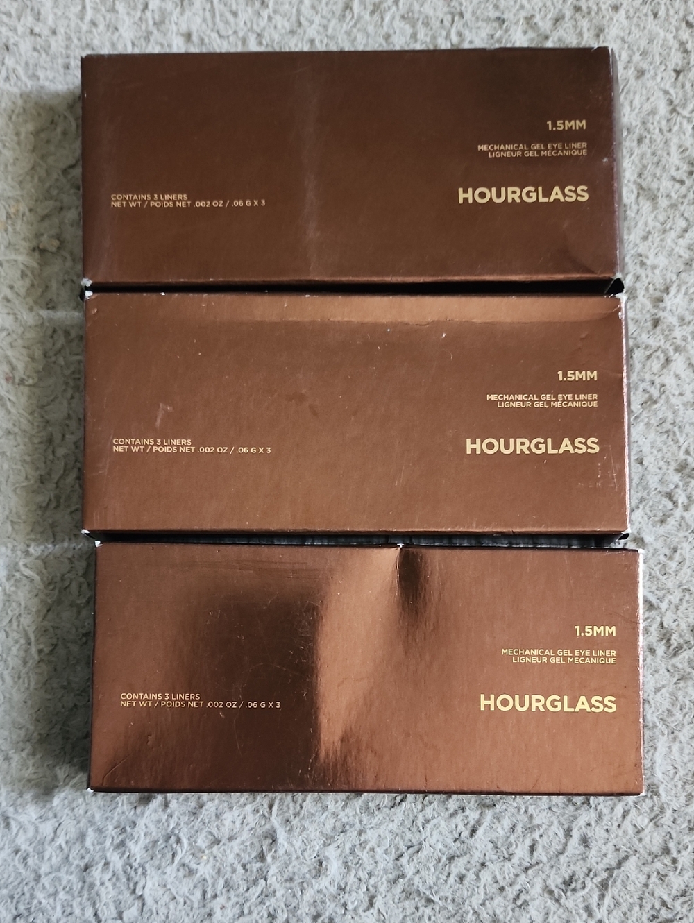 3 Hourglass obsidian Mechanical Gel Eyeliner Trio